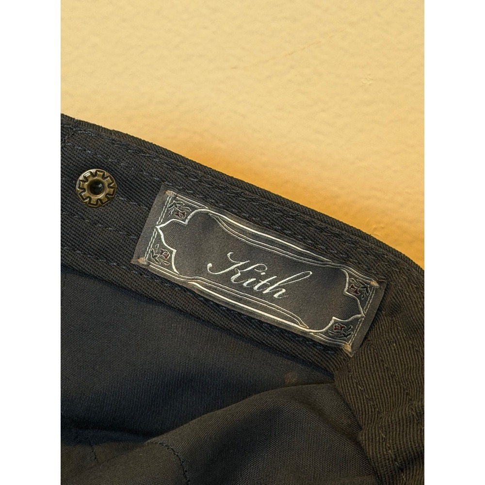 Kith Mens K Winged Foot Chenille Patch 5-Panel Camper Hat Navy Blue KHM050993 - Picture 7 of 7